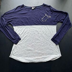 Women’s Miss Popular WVU Long Sleeve Top Size Small